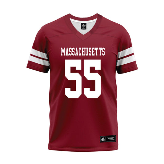 UMass - NCAA Football : Zakar Morris - 2026 Burgundy Premium Football Jersey-0