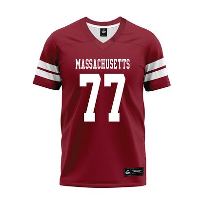 UMass - NCAA Football : Jaxon King - 2026 Burgundy Premium Football Jersey-0