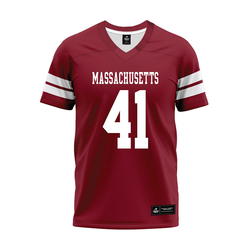 UMass - NCAA Football : Grant Mills - 2026 Burgundy Premium Football Jersey-0