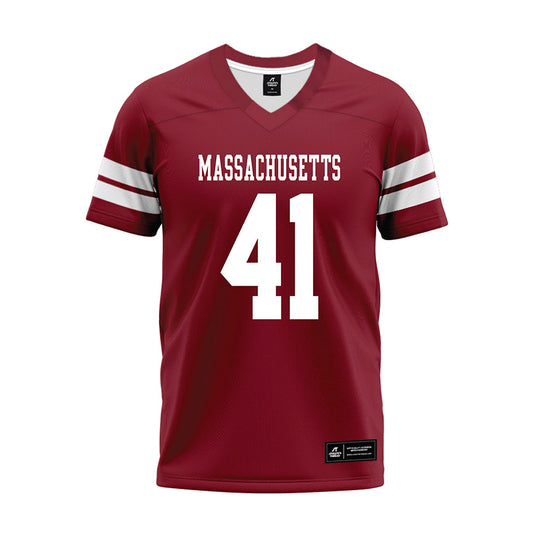 UMass - NCAA Football : Grant Mills - 2026 Burgundy Premium Football Jersey-0