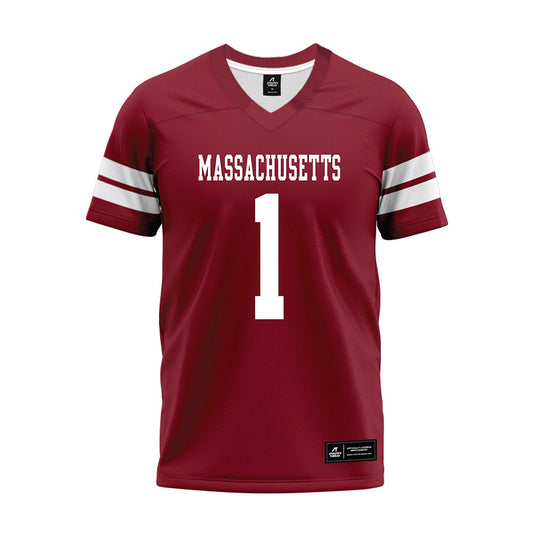 UMass - NCAA Football : Joseph Griffin Jr. - 2026 Burgundy Premium Football Jersey-0