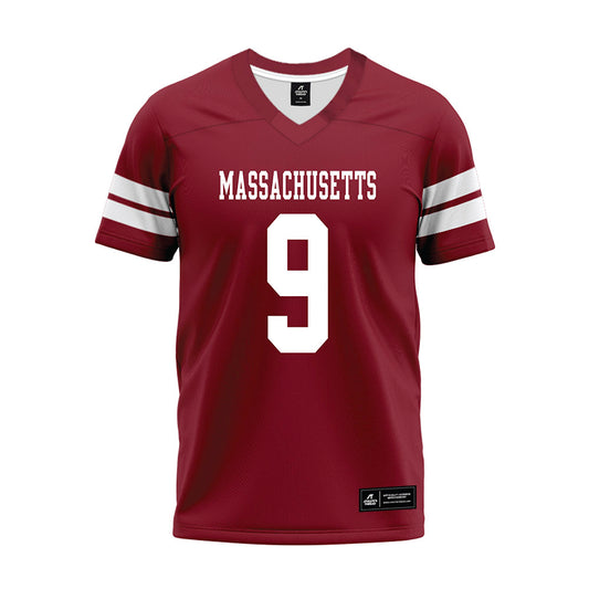 UMass - NCAA Football : Devin Matthews - 2026 Burgundy Premium Football Jersey-0