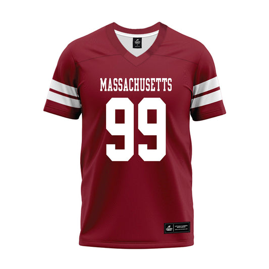 UMass - NCAA Football : Kamarion Thomas - 2026 Burgundy Premium Football Jersey-0