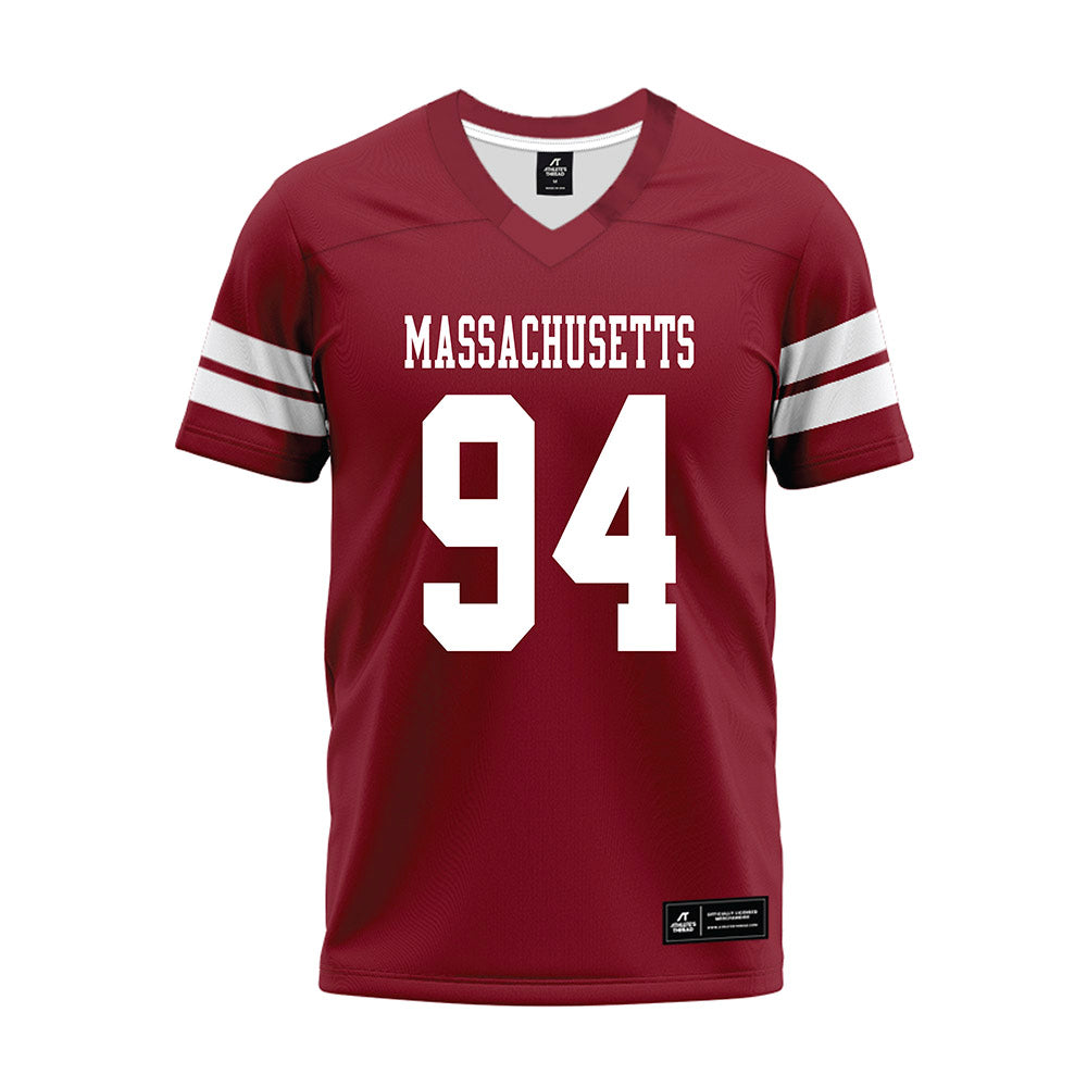 UMass - NCAA Football : Colin Reynolds - 2026 Burgundy Premium Football Jersey-0
