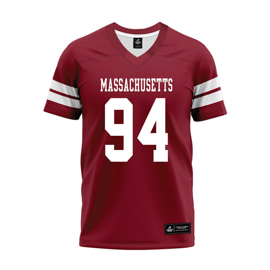 UMass - NCAA Football : Colin Reynolds - 2026 Burgundy Premium Football Jersey-0