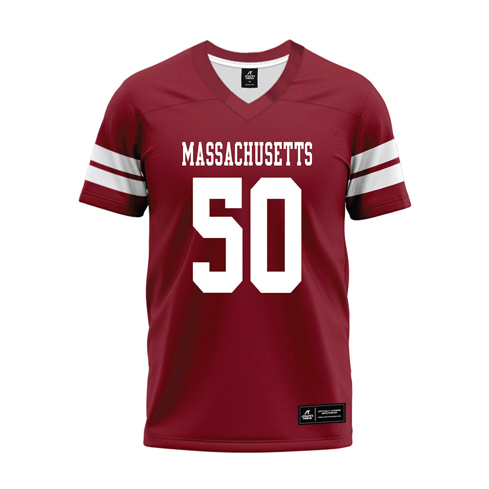 UMass - NCAA Football : Gavin Wilson - 2026 Burgundy Premium Football Jersey-0