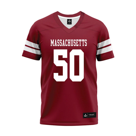 UMass - NCAA Football : Gavin Wilson - 2026 Burgundy Premium Football Jersey-0