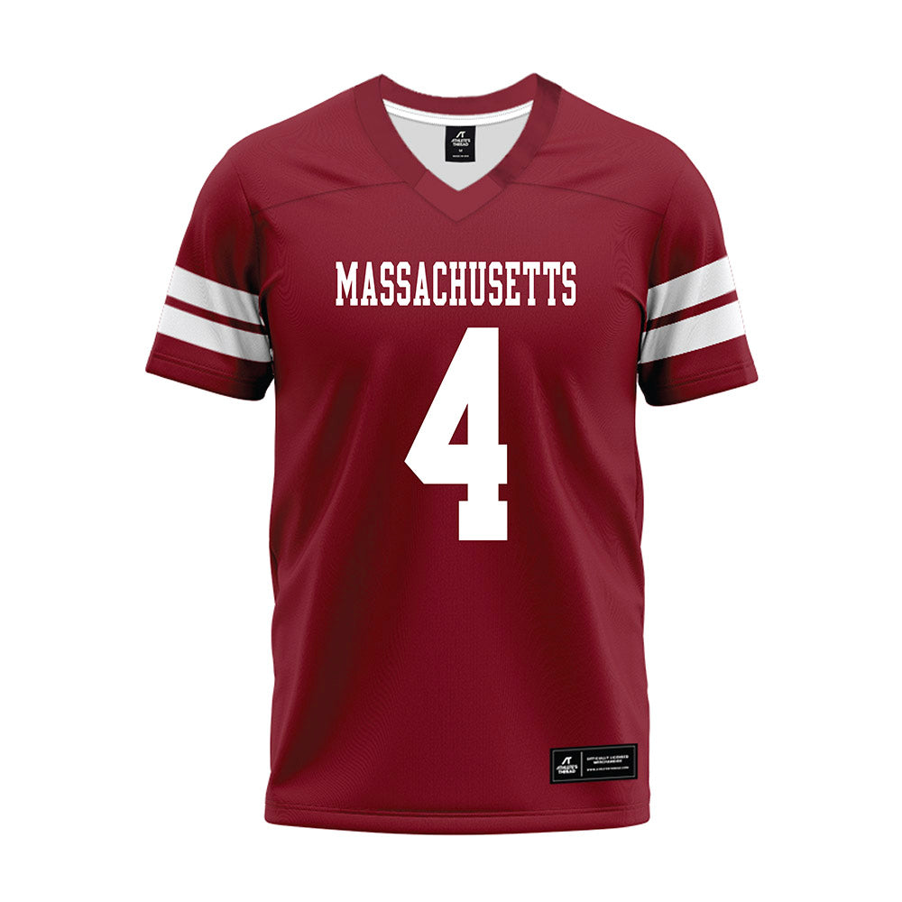 UMass - NCAA Football : Chris Stanley - 2026 Burgundy Premium Football Jersey-0