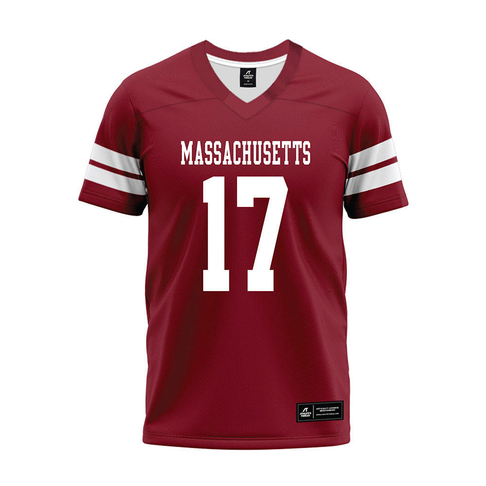 UMass - NCAA Football : Jerry Washington - 2026 Burgundy Premium Football Jersey-0