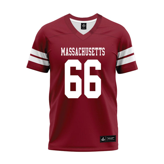 UMass - NCAA Football : Greg Knox - 2026 Burgundy Premium Football Jersey-0