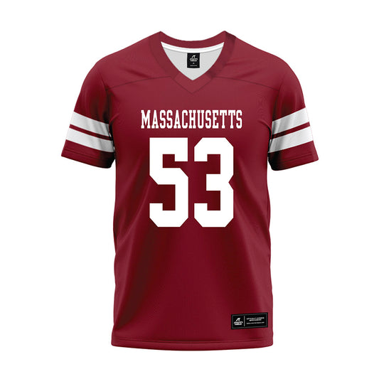UMass - NCAA Football : Magnus Von Saldern - 2026 Burgundy Premium Football Jersey-0