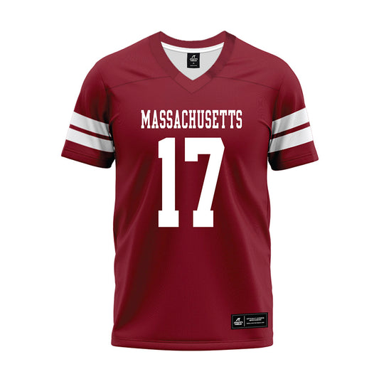 UMass - NCAA Football : Dallas Elliott - 2026 Burgundy Premium Football Jersey-0