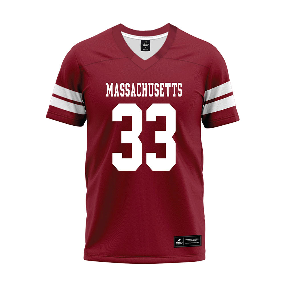 UMass - NCAA Football : Seamus McIntyre - 2026 Burgundy Premium Football Jersey-0