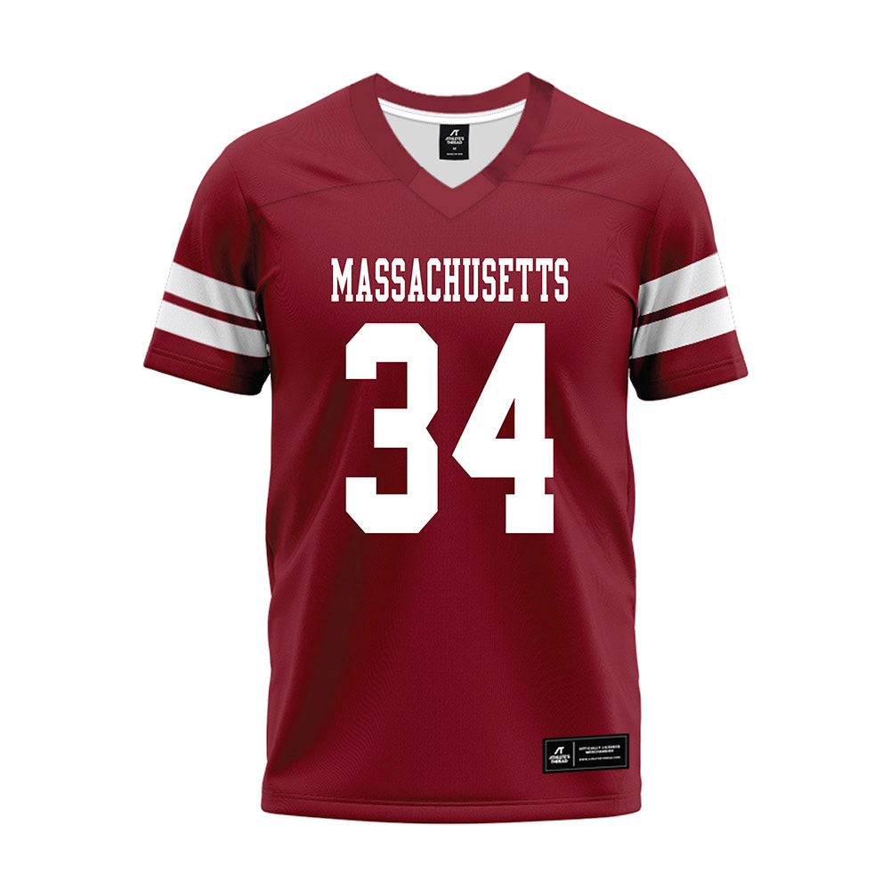 UMass - NCAA Football : Payton Andrade - 2026 Burgundy Premium Football Jersey-0