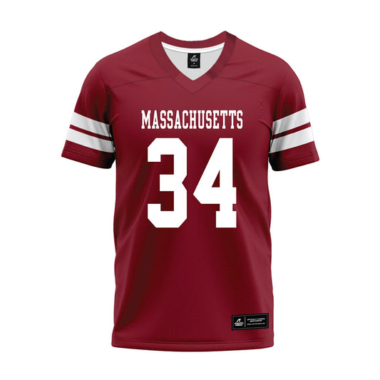 UMass - NCAA Football : Payton Andrade - 2026 Burgundy Premium Football Jersey-0