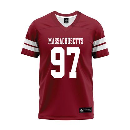 UMass - NCAA Football : Robert Ekins - 2026 Burgundy Premium Football Jersey-0