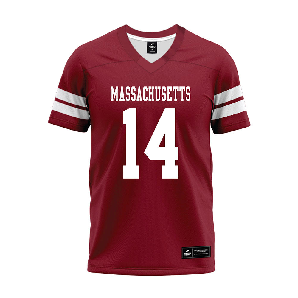 UMass - NCAA Football : Kezion Dia-Johnson - 2026 Burgundy Premium Football Jersey-0