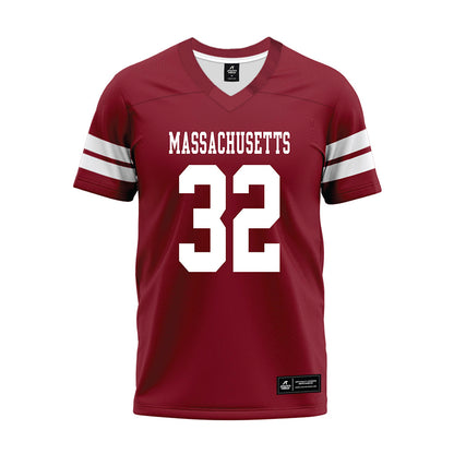 UMass - NCAA Football : Jose Touron - 2026 Burgundy Premium Football Jersey-0