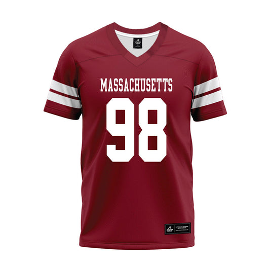 UMass - NCAA Football : William DePaepe - 2026 Burgundy Premium Football Jersey-0