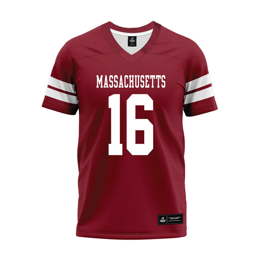 UMass - NCAA Football : Kendric Council - 2026 Burgundy Premium Football Jersey-0