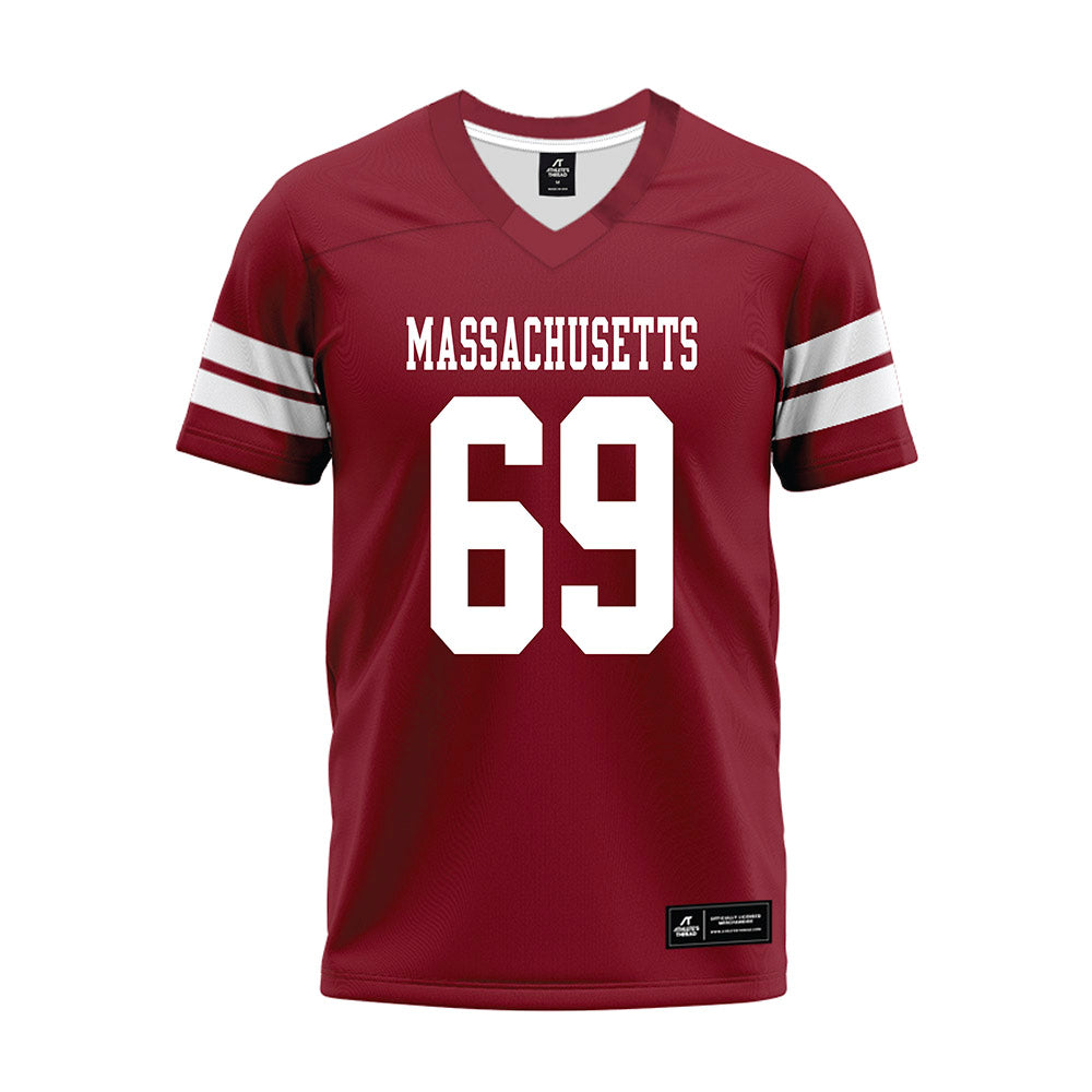 UMass - NCAA Football : Brock Taylor - 2026 Burgundy Premium Football Jersey-0