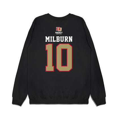 DU - NCAA Men's Ice Hockey : Brady Milburn - NCAA® 2026 National Champions Premium Crewneck Sweatshirt-1