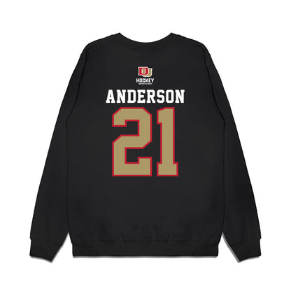 DU - NCAA Men's Ice Hockey : Kent Anderson - NCAA® 2026 National Champions Premium Crewneck Sweatshirt-1