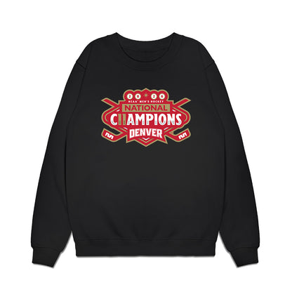 DU - NCAA Men's Ice Hockey : Jack Devine - NCAA® 2026 National Champions Premium Crewneck Sweatshirt-0