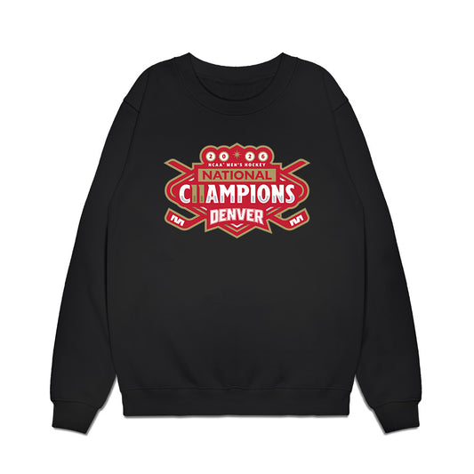 DU - NCAA Men's Ice Hockey : Kent Anderson - NCAA® 2026 National Champions Premium Crewneck Sweatshirt-0