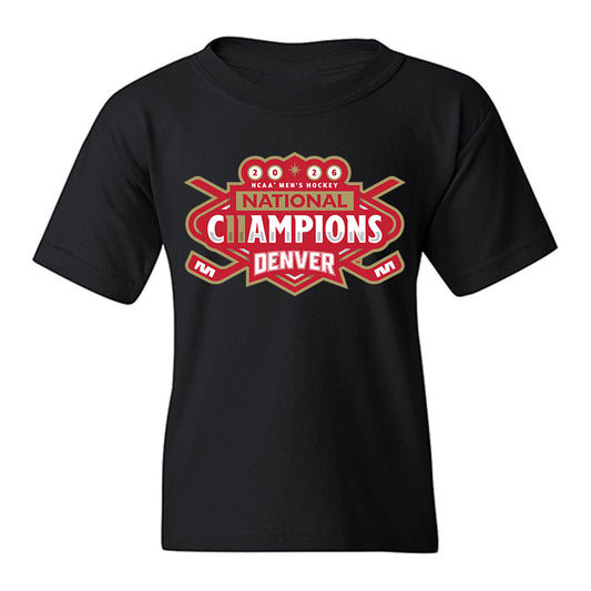 DU - NCAA Men's Ice Hockey : Kyle Chyzowski - NCAA® 2026 National Champions Youth T-Shirt-0