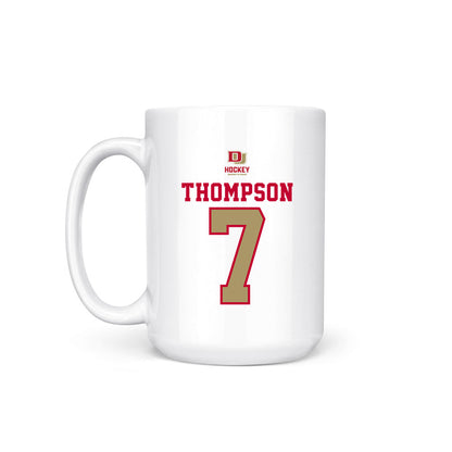 DU - NCAA Men's Ice Hockey : Aidan Thompson - NCAA® 2026 National Champions Coffee Mug-1