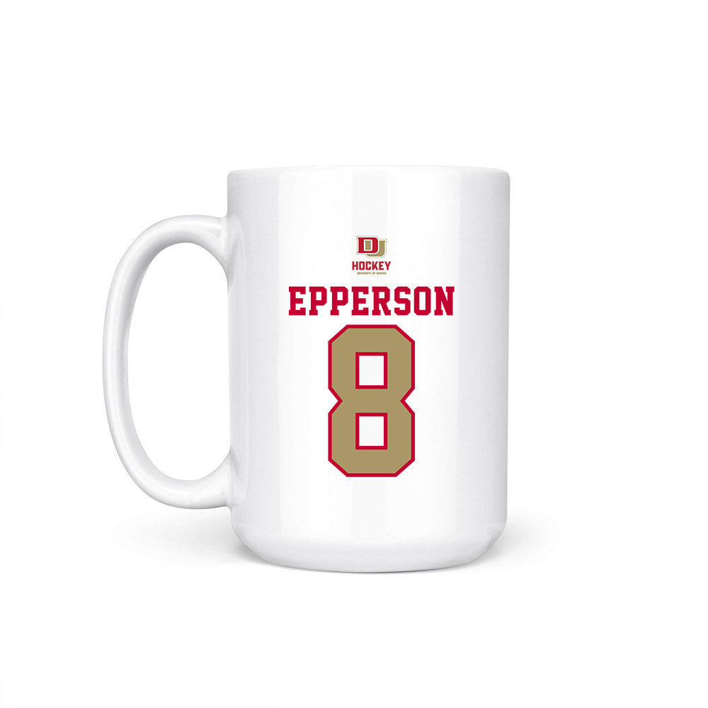 DU - NCAA Men's Ice Hockey : Kristian Epperson - NCAA® 2026 National Champions Coffee Mug-1