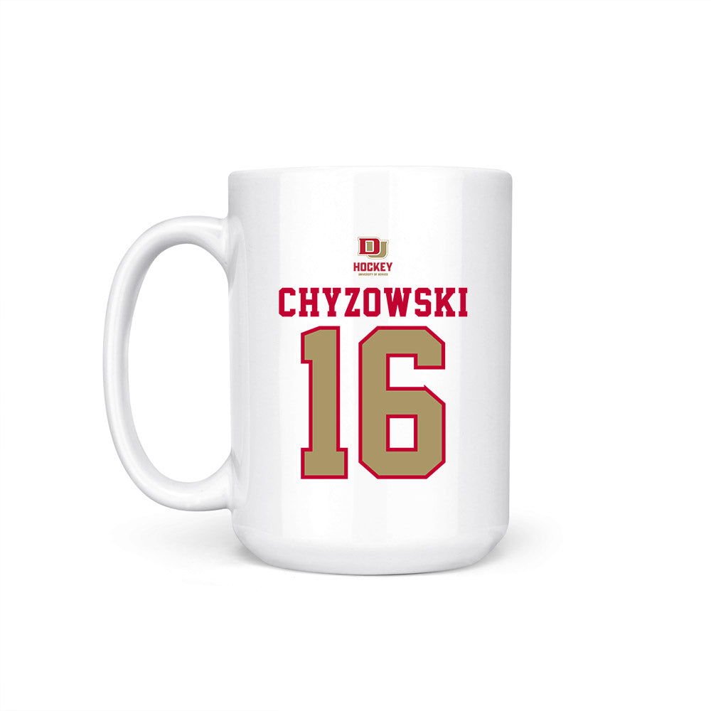 DU - NCAA Men's Ice Hockey : Kyle Chyzowski - NCAA® 2026 National Champions Coffee Mug-1