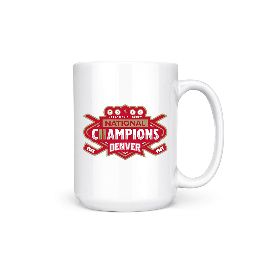 DU - NCAA Men's Ice Hockey : Samuel Harris - NCAA® 2026 National Champions Coffee Mug-0