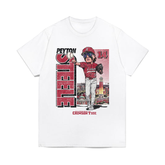 Alabama - NCAA Baseball : Peyton Steele - Caricature Comfort Colors T-Shirt-0