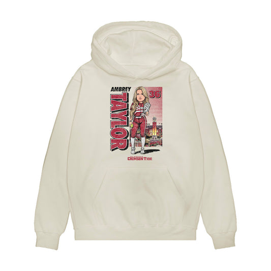 Alabama - NCAA Softball : Ambrey Taylor - Caricature Premium Hooded Sweatshirt-0