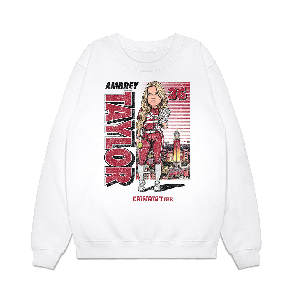 Alabama - NCAA Softball : Ambrey Taylor - Caricature Premium Crewneck Sweatshirt-0