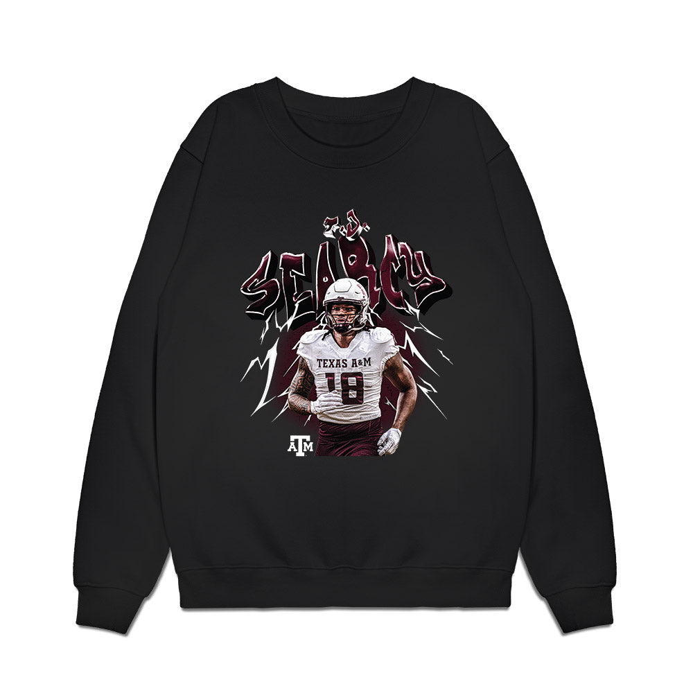 Texas A&M - NCAA Football : T.J. Searcy - Collage Premium Crewneck Sweatshirt-0