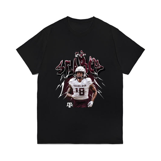 Texas A&M - NCAA Football : T.J. Searcy - Collage Comfort Colors T-Shirt-0