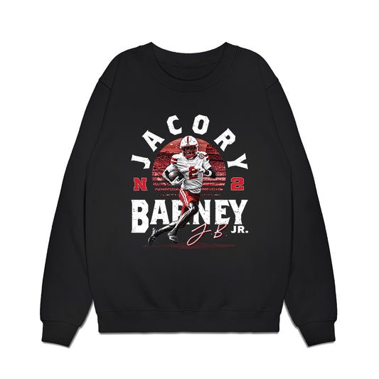 Nebraska - NCAA Football : Jacory Barney Jr - Collage Premium Crewneck Sweatshirt-0