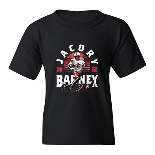 Nebraska - NCAA Football : Jacory Barney Jr - Collage Youth T-Shirt-0
