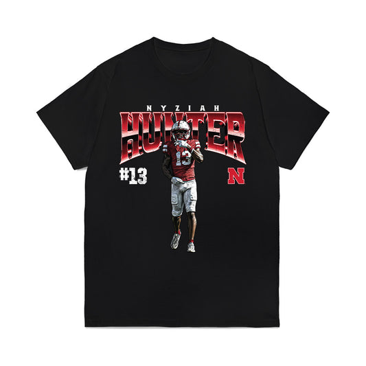Nebraska - NCAA Football : Nyziah Hunter - Collage Comfort Colors T-Shirt-0