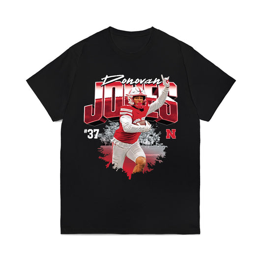 Nebraska - NCAA Football : Donovan Jones - Collage Comfort Colors T-Shirt-0
