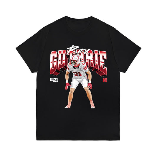 Nebraska - NCAA Football : Rex Guthrie - Collage Comfort Colors T-Shirt-0