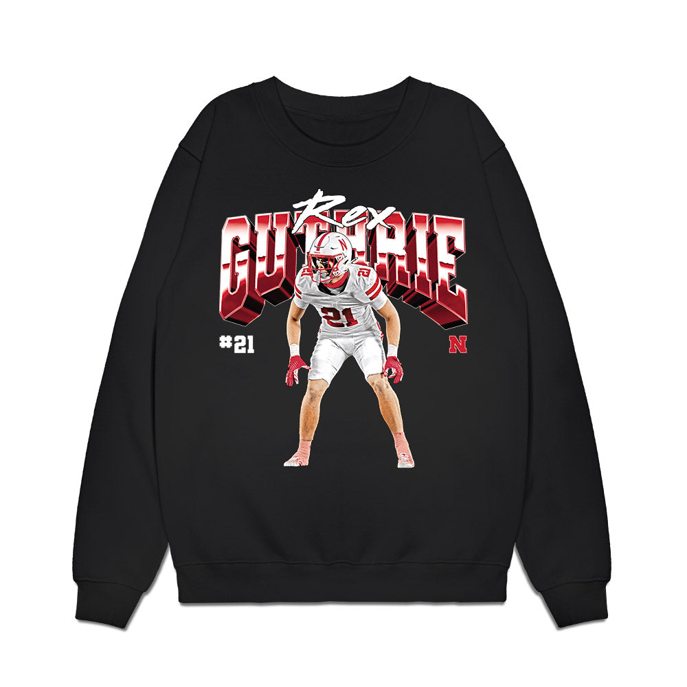 Nebraska - NCAA Football : Rex Guthrie - Collage Premium Crewneck Sweatshirt-0