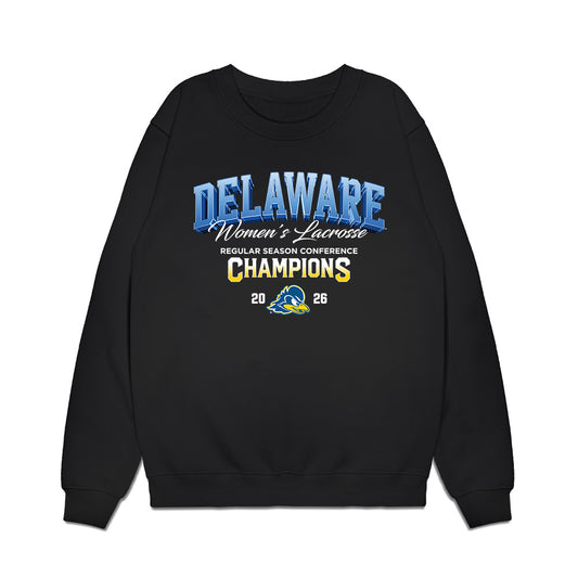 Delaware - NCAA Women's Lacrosse : Regular Season Conference Champions Premium Crewneck Sweatshirt-0