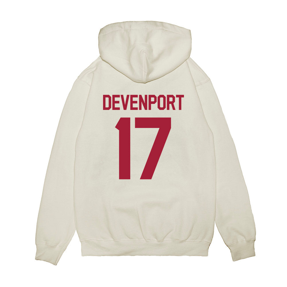 Alabama - NCAA Baseball : Logen Devenport - Classic Shersey Premium Hooded Sweatshirt-1