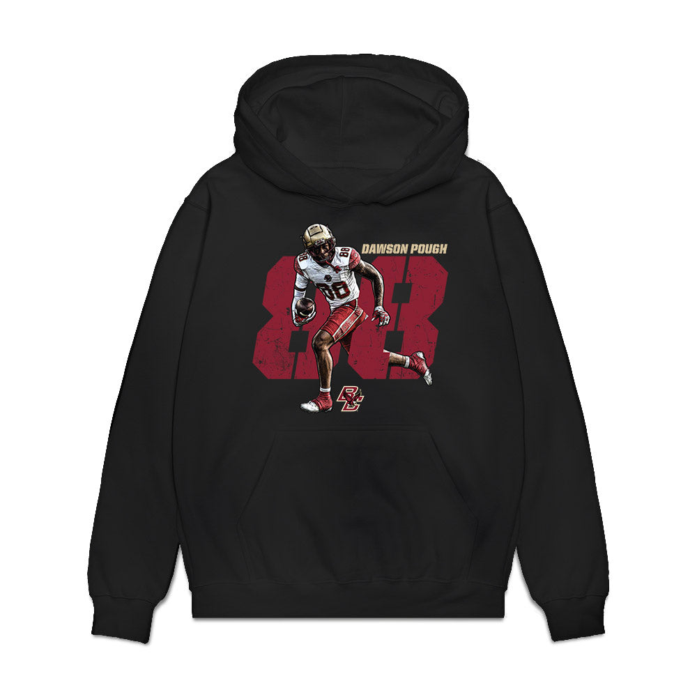 Boston College - NCAA Football : Dawson Pough - Collage Premium Hooded Sweatshirt-0