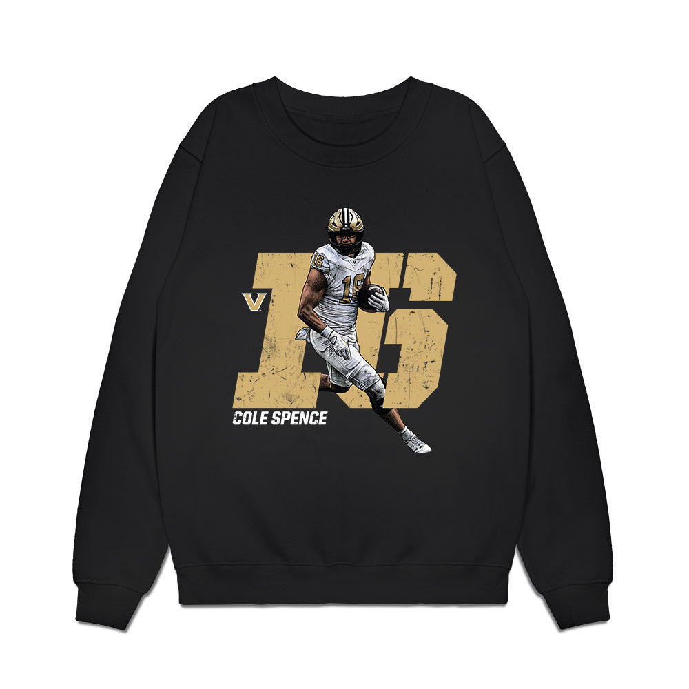 Vanderbilt - NCAA Football : Cole Spence - Collage Premium Crewneck Sweatshirt-0
