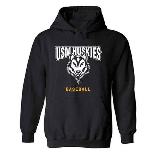 Southern Maine - NCAA Baseball : Ben Miller - Classic Shersey Hooded Sweatshirt-0